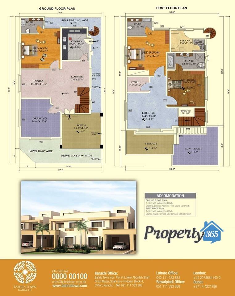 Floor Plan Of 200 Square Yards Bahria